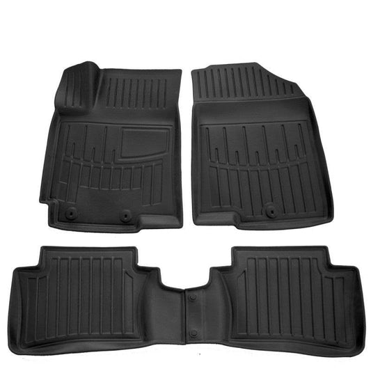 Stingray 3D mats (4 pcs, polyurethane) for Hyundai Accent 2011-2017 - Reelken Auto