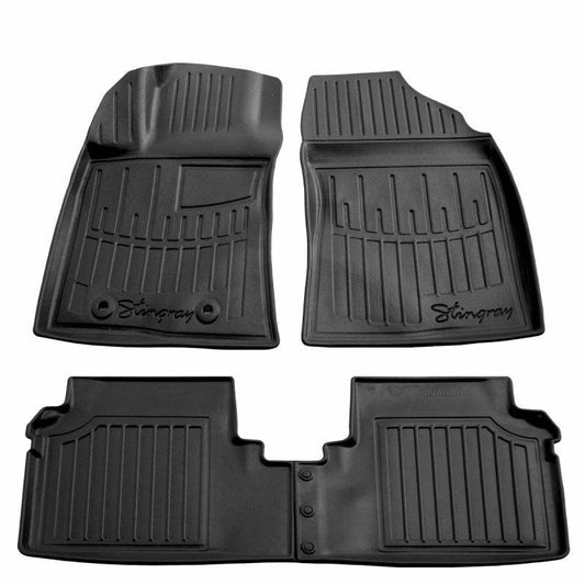 Stingray 3D mats (4 pcs, polyurethane) for Toyota Avensis 2009-2018 - Reelken Auto