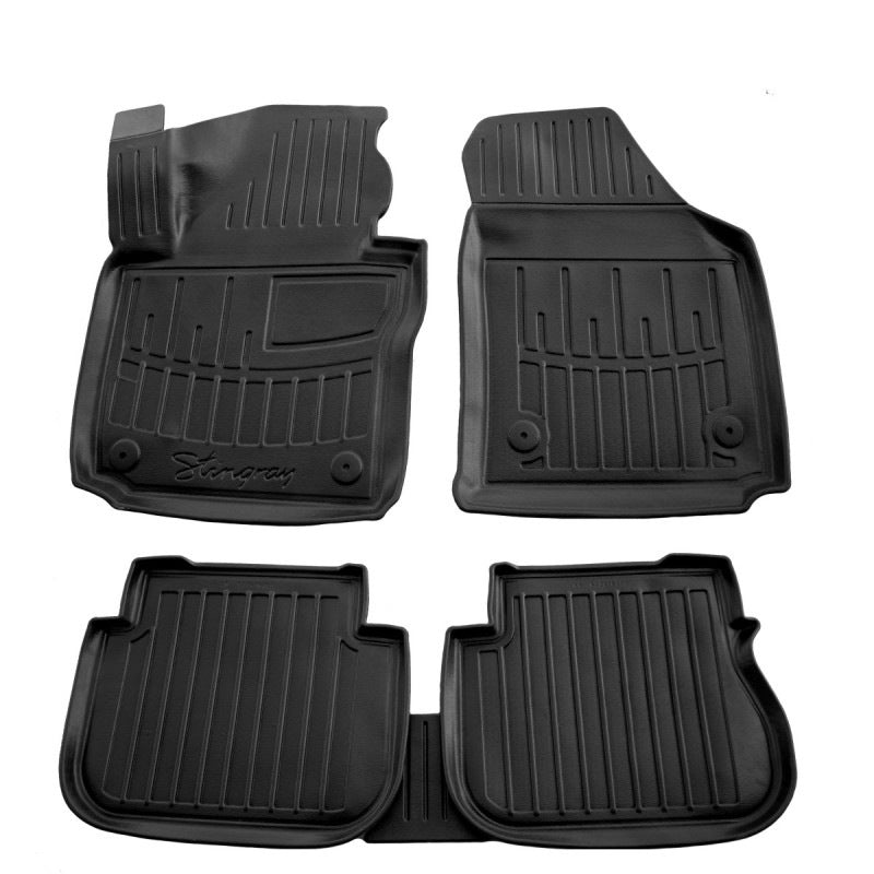 Rubber Floor Mats Stingray 3D (3 doors) (5 pcs, Polyurethane) for Volkswagen Caddy 2004-2010 - image 1