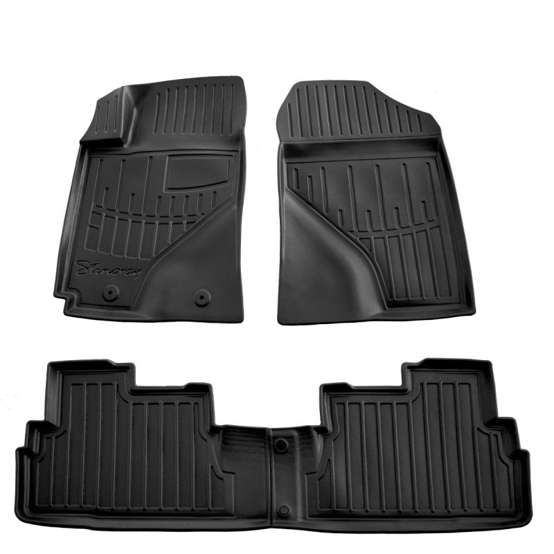 Stingray 3D Rubber Floor Mats (4 pcs, Polyurethane) for Toyota Corolla Verso 2004-2009 - image 1