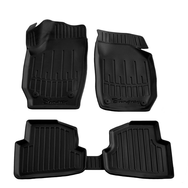 Stingray 3D Rubber Floor Mats (5 pcs, Polyurethane) for Skoda Fabia 2007-2014 - image 1