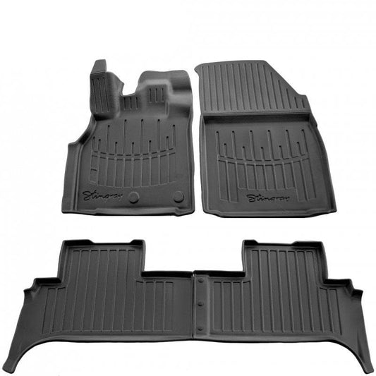 Stingray 3D mats (4 pcs, polyurethane) for Renault Scenic/Grand 2009-2016 - Reelken Auto
