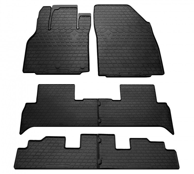 Rubber Floor Mats Stingray (3 Rows, 6 pcs) for Renault Scenic/Grand 2009-2016 - image 1