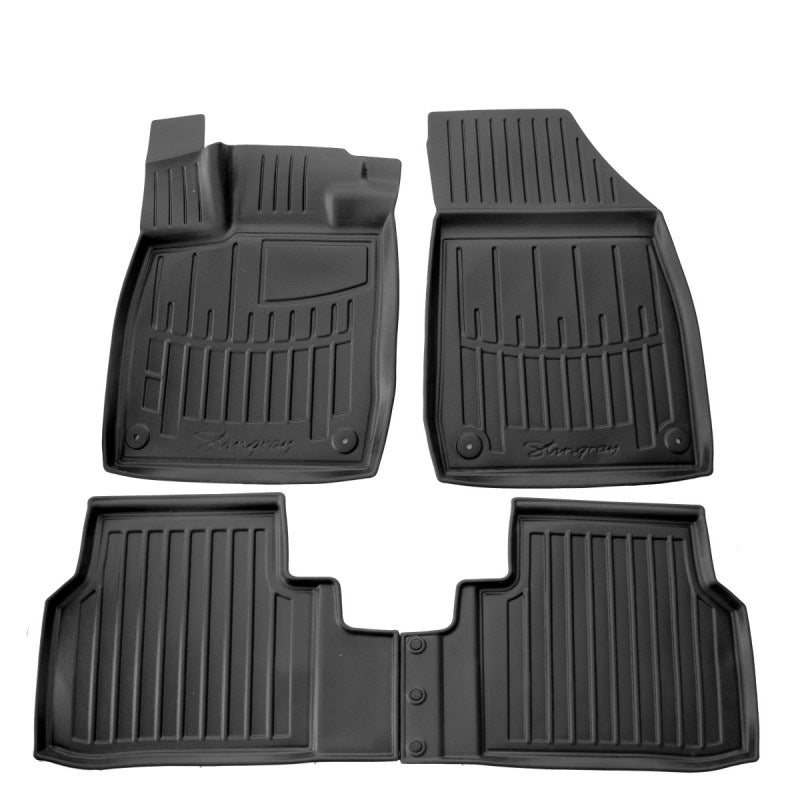 Rubber Floor Mats Stingray 3D (Crozz) (5 pcs, Polyurethane) for Volkswagen ID.4 2020- - image 1