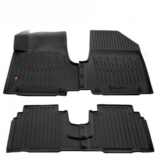 Stingray 3D Rubber Floor Mats (4 pcs, Polyurethane) for Hyundai Ioniq 5 2021- - image 1