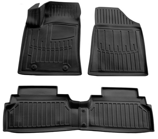 Stingray 3D rubber floor mats (Electro, 4 pcs) for Hyundai Kona 2023- - image 1