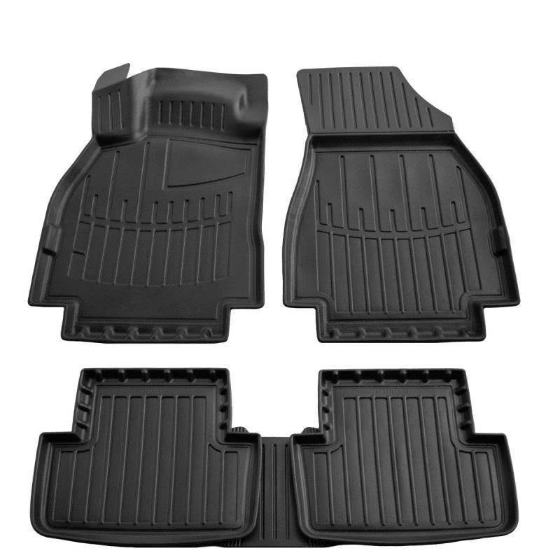 Stingray 3D mats (5 pcs, polyurethane) for Renault Megane II 2004-2009 - Reelken Auto
