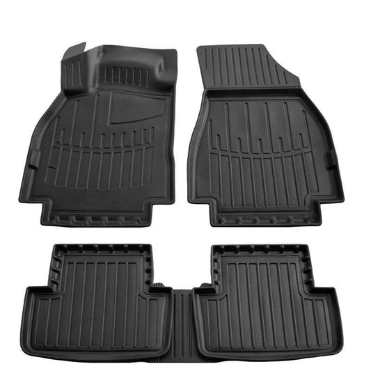 Stingray 3D mats (5 pcs, polyurethane) for Renault Megane II 2004-2009 - Reelken Auto