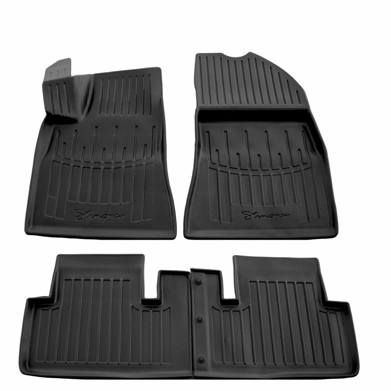 Stingray 3D Rubber Floor Mats (4 pcs, Polyurethane) for Tesla Model 3 2017- - image 1
