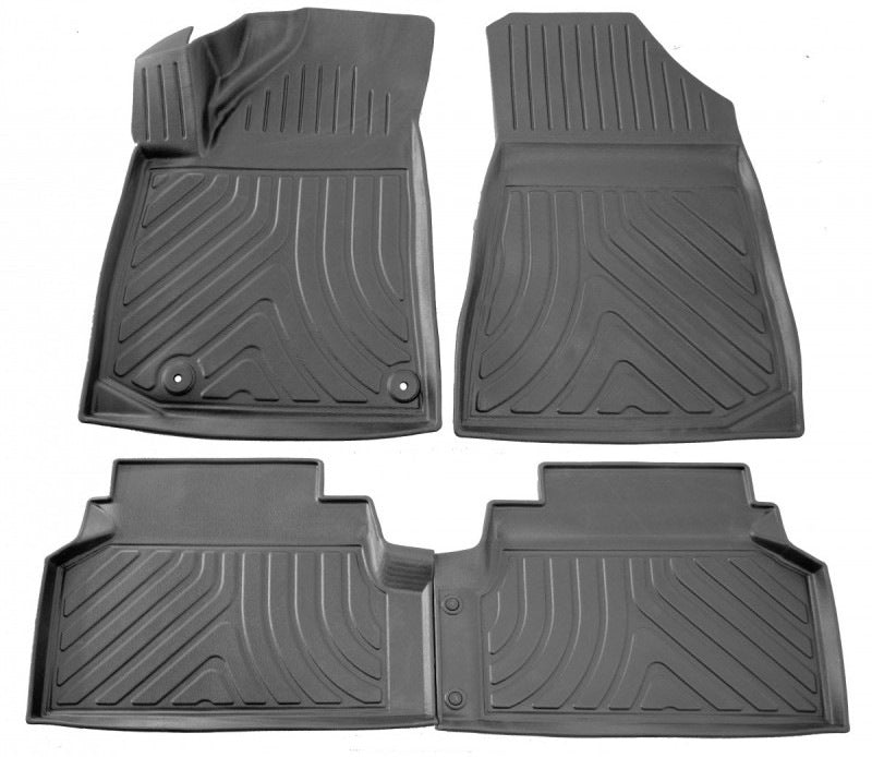 Rubber Floor Mats Stingray 3D (4 pcs) for KIA Niro EV 2022- for Kia Niro 2016- - image 1