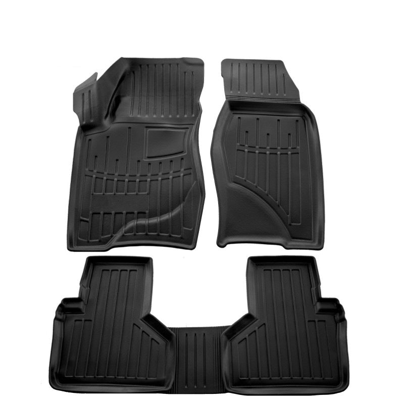 Stingray 3D Rubber Floor Mats (4 pcs, Polyurethane) for Chevrolet Niva 1998-2020 - image 1