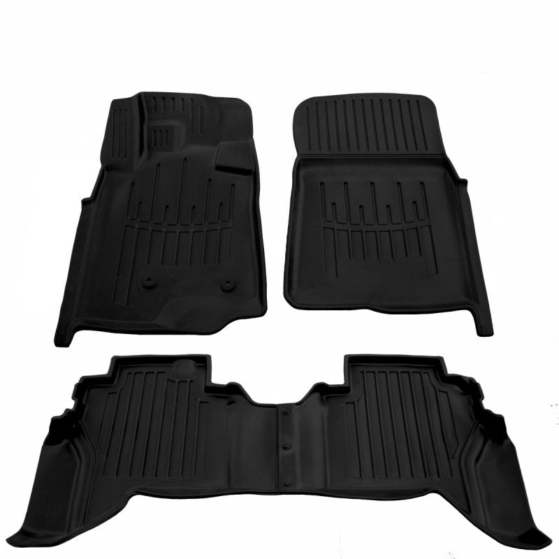 Stingray 3D Rubber Floor Mats (4 pcs, Polyurethane) for Mitsubishi Pajero Wagon IV 2006-2021 - image 1