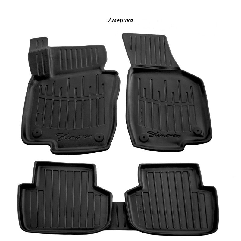 Stingray 3D Rubber Floor Mats (5 pcs, Polyurethane) for Volkswagen Passat B7 2012-2015 - image 2