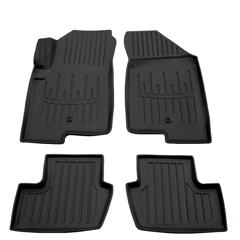 Stingray 3D Rubber Floor Mats (4 pcs, one clip on driver side) for Jeep Compass 2006-2016 - image 1