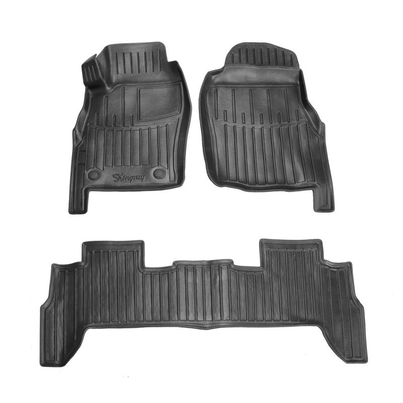 Rubber Floor Mats Stingray 3D (5-door, 3 pcs) for Nissan Patrol Y61 1997-2011 - image 1