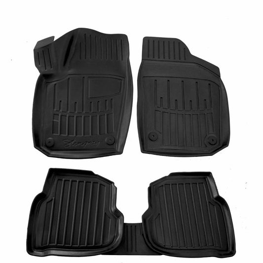 Rubber Floor Mats Stingray 3D (SD) (5 pcs, Polyurethane) for Volkswagen Polo 2010-2017 - image 1