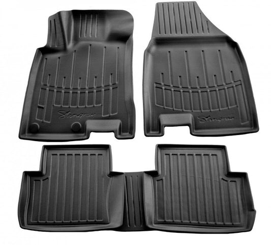Stingray 3D Rubber Floor Mats (for +2, 5 pcs, Polyurethane) for Nissan Qashqai 2007-2010 - image 1