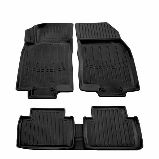 Stingray 3D rugs (5 pcs, polyurethane) for Nissan X-trail T32 / Rogue 2014-2021 - Reelken Auto
