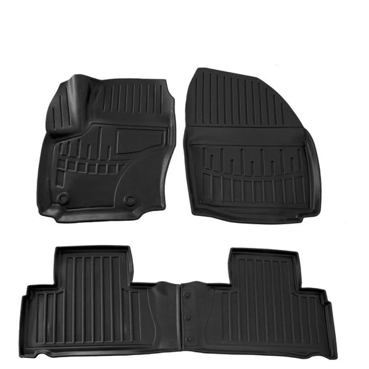 Floor Mats Stingray 3D (OWAL Clips) (4 pcs, Polyurethane) for Ford S-Max 2007-2014 - image 1