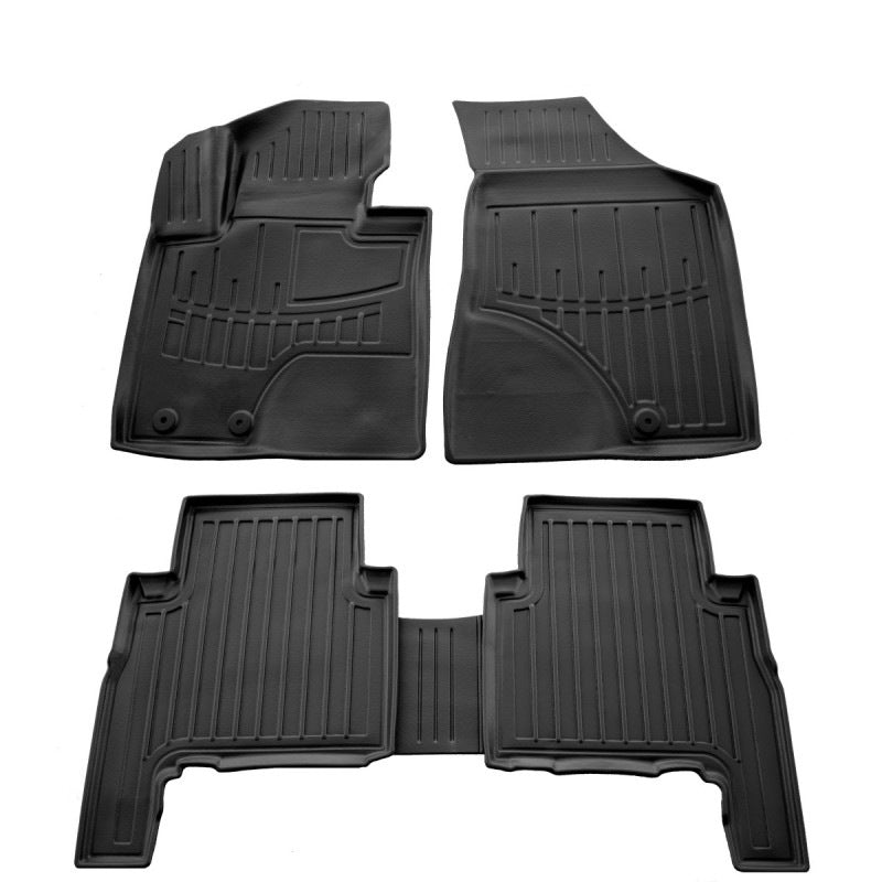 Rubber Floor Mats Stingray 3D 2009-2012 (5 pcs, Polyurethane) for Kia Sorento II XM 2009-2014 - image 1