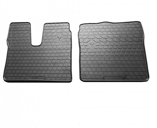 Rubber floor mats (2 pcs, Stingray Premium) (2020+ year, High/low cab) for MAN TGX 2020 - Reelken Auto