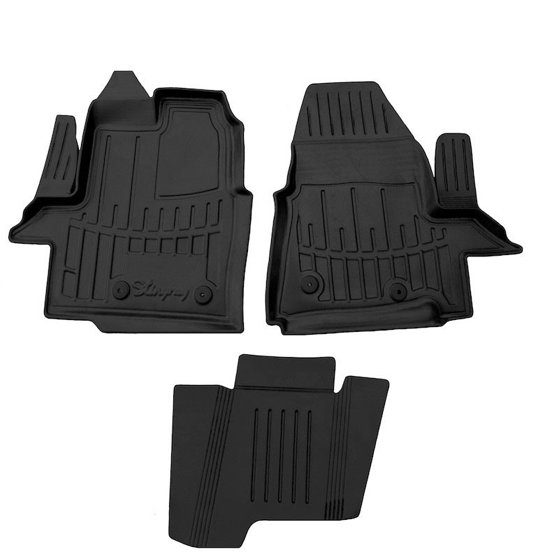 Stingray 3D Floor Mats (5 pcs, Polyurethane) for Ford Custom 2013-2022 - image 1