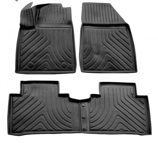 BYD Yuan Plus Rubber Floor Mats Stingray 3D (4 pcs) for BYD Yuan 2021- - image 1