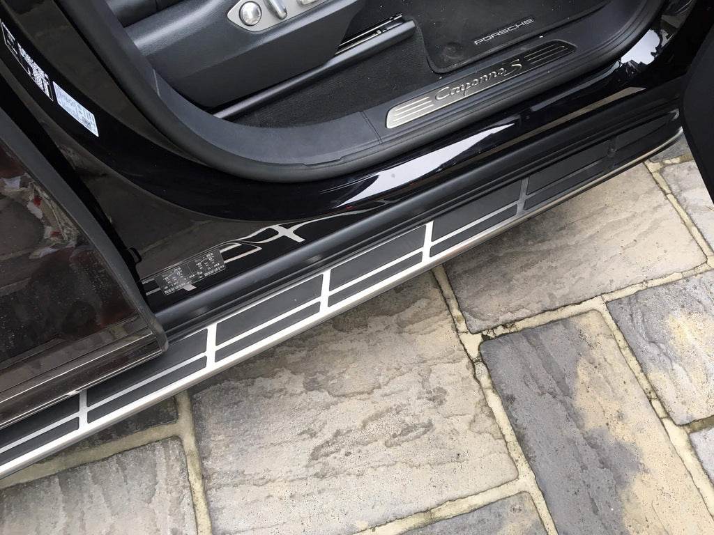Side steps OEM (2 pcs., Aluminum) for Porsche Cayenne 2010-2017 - Reelken Auto
