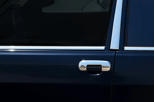 Chrome Door Handle Covers (4 pcs, Stainless Steel) for Fiat Sahin 1987-2002 - image 1