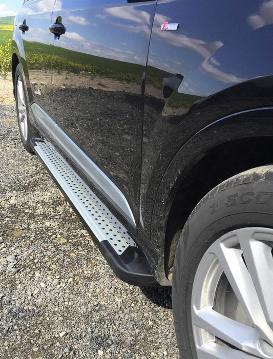 Side area Allmond Grey (2 pcs., Aluminum) for Audi Q7 2015- - Reelken Auto