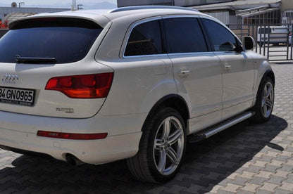 Side sills Allmond Grey (2 pieces, aluminum) for Audi Q7 2005-2015 - Reelken Auto