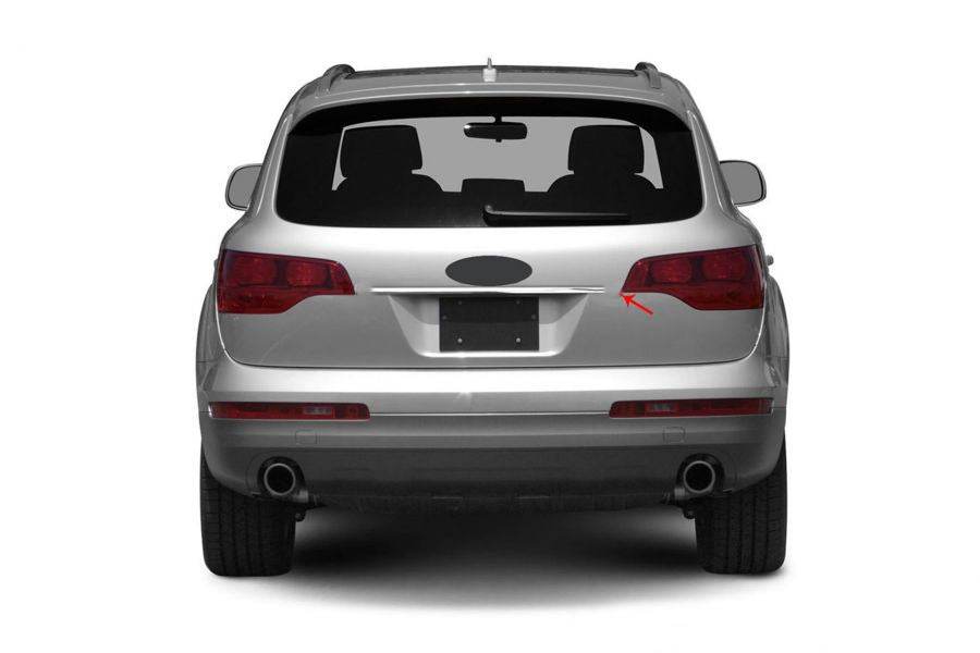 Chrome bar above the number OmsaLine (stainless steel) for Audi Q7 2005-2015 - Reelken Auto