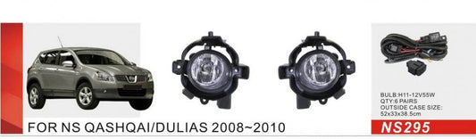 Fog lights (full set) for Nissan Qashqai 2007-2010 - Reelken Auto