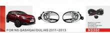 Fog lights (2 pcs., halogen) for Nissan Qashqai 2010-2014 - Reelken Auto