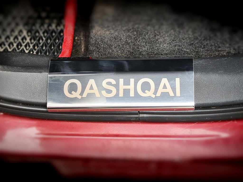 Stainless Steel Door Sill Covers for Plastic Sills (4 pcs) for Nissan Qashqai 2010-2014 - image 4