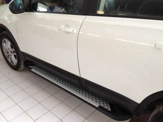 Side sills Allmond Grey (2 EA., alum.) for Nissan Qashqai 2007-2010 - Reelken Auto