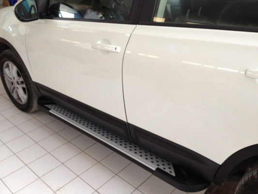 Side Steps Allmond Grey (2 pcs, Aluminum) for Nissan Qashqai 2010-2014 - image 1