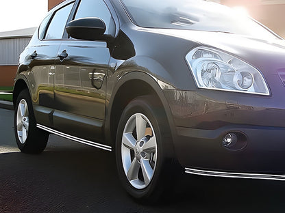 Side Double Pipes (2 pcs, Stainless Steel) for Nissan Qashqai 2010-2014 - image 3