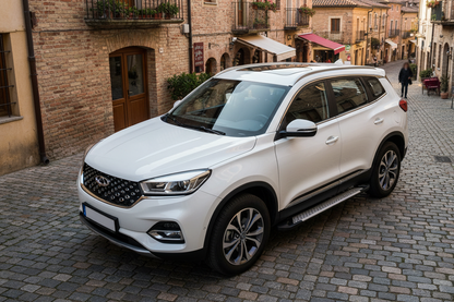 Side Steps Allmond Grey (2 pcs, Aluminum) for Chery Tiggo 8 2017- - image 1