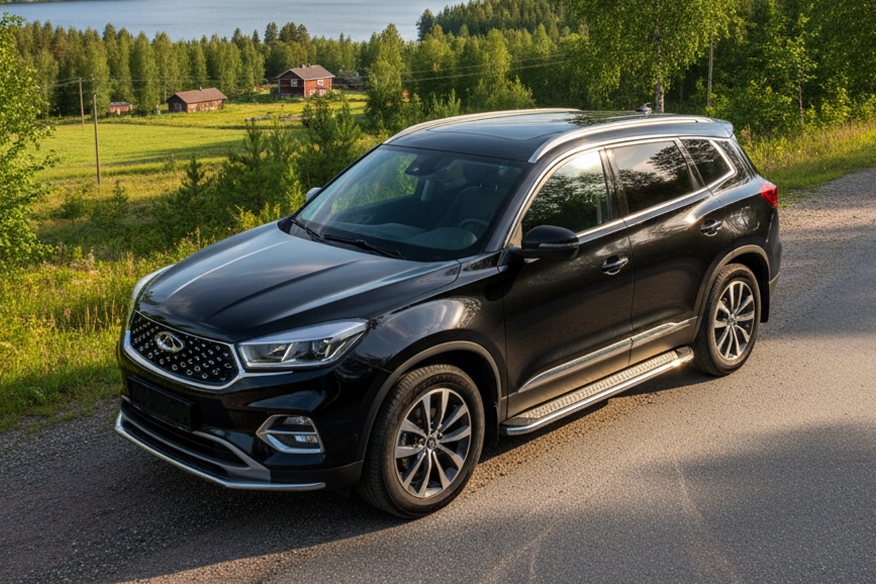 Side Steps Maydos V2 (2 pcs, Aluminum) for Chery Tiggo 8 2017- - image 1