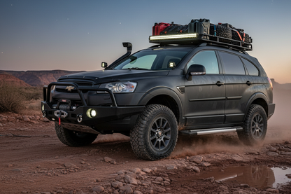 Side Steps Vision New Grey (2 pcs, Aluminum) for Chevrolet Captiva 2006-2019 - image 1