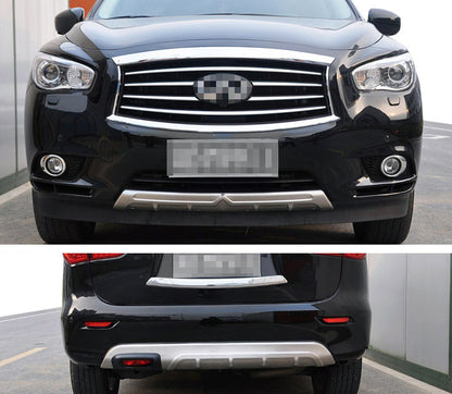 Front and Rear Bumper Extensions (2 pcs) for Infiniti QX60 2016-2021 - image 1