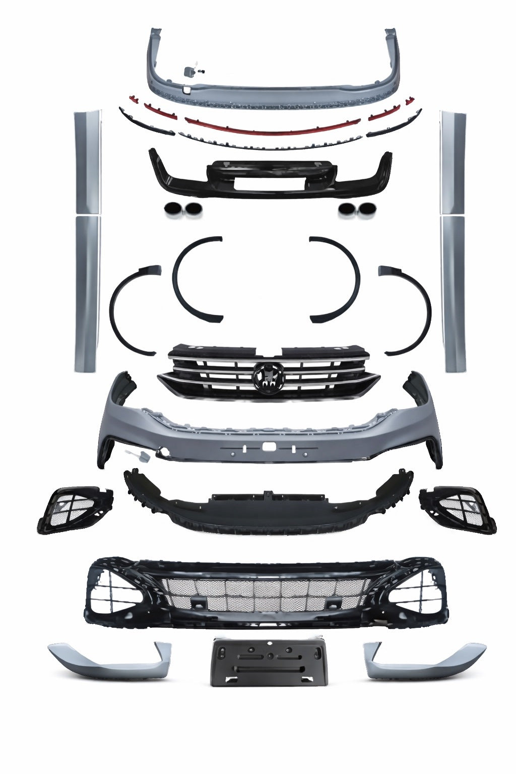 Body Kit R (for 2021-2023) for Volkswagen Tiguan 2016-2023 - image 4