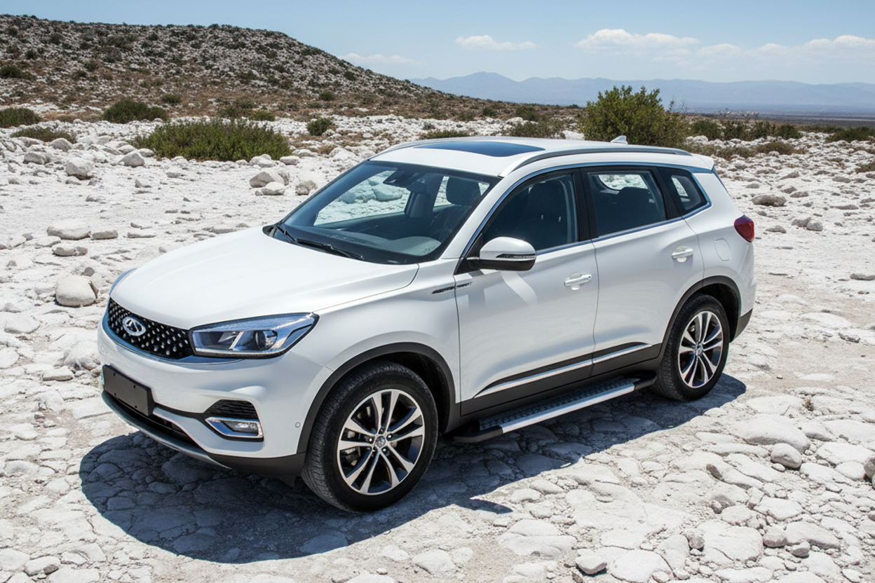 Side Steps New Vision Grey (2 pcs, Aluminum) for Chery Tiggo 8 2017- - image 1