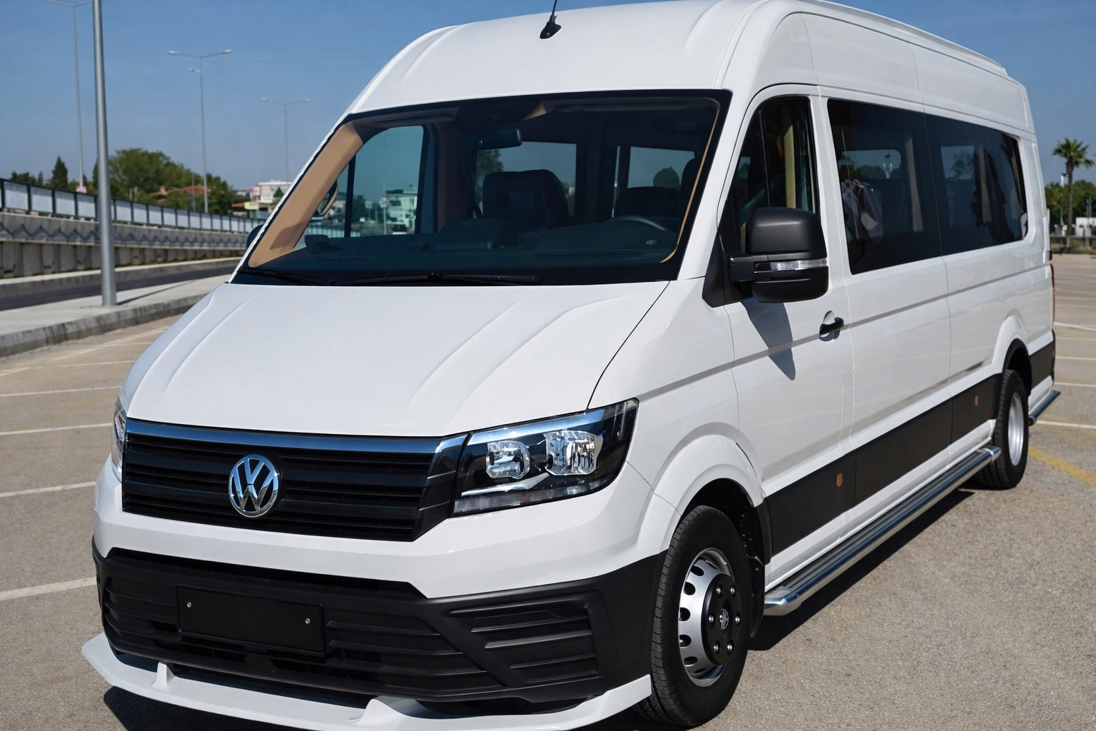Front bumper lip (primed for painting) for Volkswagen Crafter 2016- - image 2