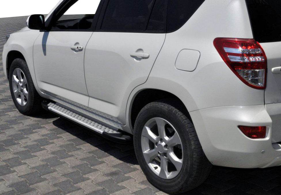 Side sills Allmond Grey (2-piece pack) for Toyota Rav 4 2006-2013 - Reelken Auto