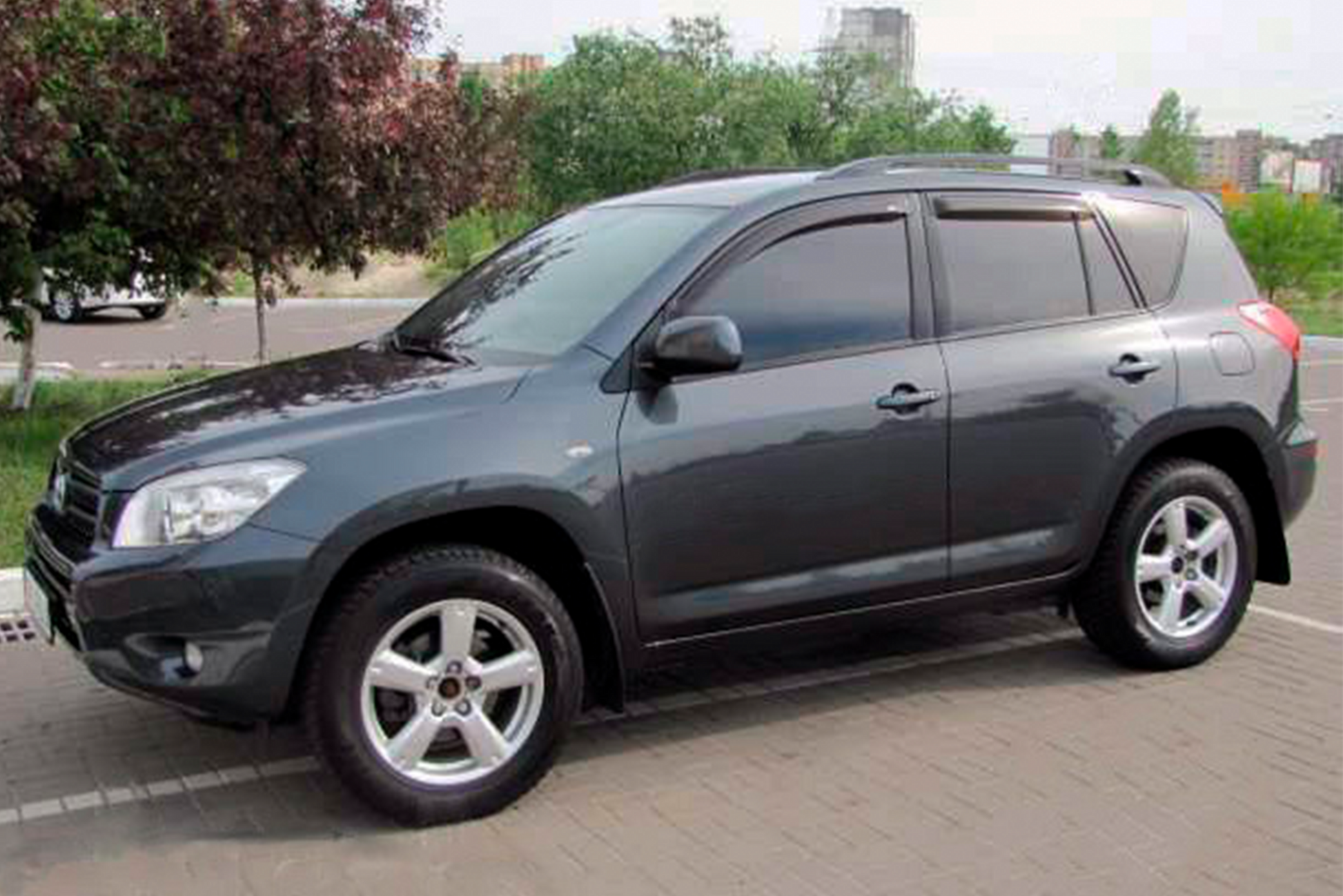 Window Deflectors (4 pcs, HIC) for Toyota Rav 4 2001-2005 - image 1