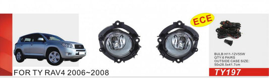 Fog Lights 2006-2008 (2 pcs, Halogen) for Toyota Rav 4 2006-2013 - image 1