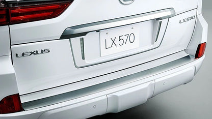 Rear bumper insert with chrome (2016+) for Lexus LX570/450d 2008-2022 - image 1
