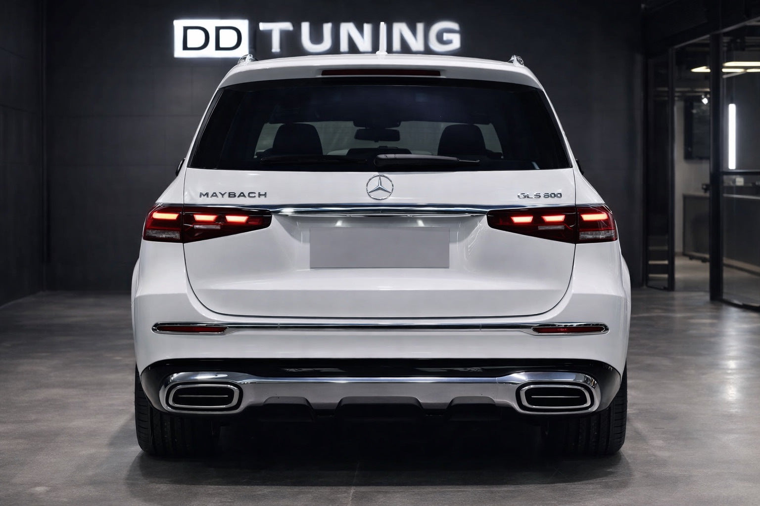 Rear bumper with diffuser Maybach GLS600 (2025-Design) for Mercedes GLS X167 2019- - image 2